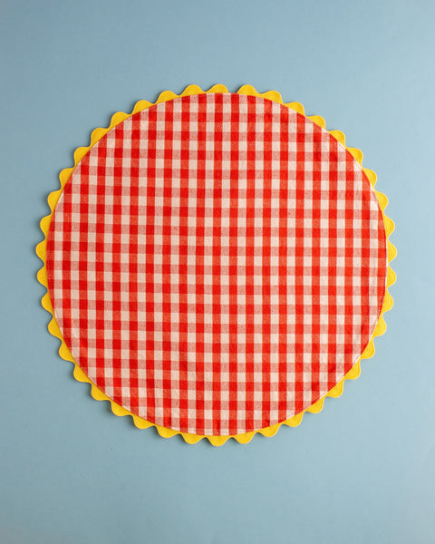 Mardi Powell - Placemat - Red and Yellow Ricrac