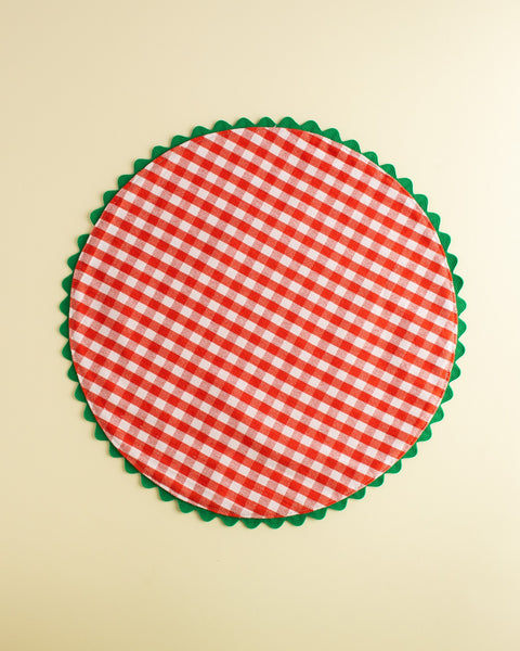 Mardi Powell - Placemat - Red and Green Ricrac