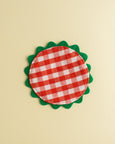 Mardi Powell - Coaster - Red and Green Ricrac