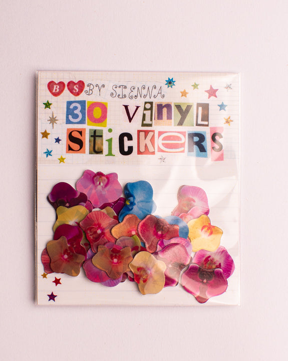 BS by Sienna - Vinyl Flake Stickers - Orchids