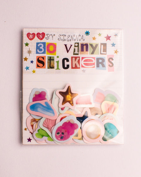 BS by Sienna - Vinyl Flake Stickers - 90s Baby