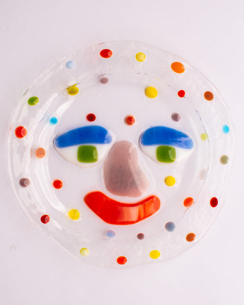 Lawn Bowls - 16cm Glass Plate - Dotty