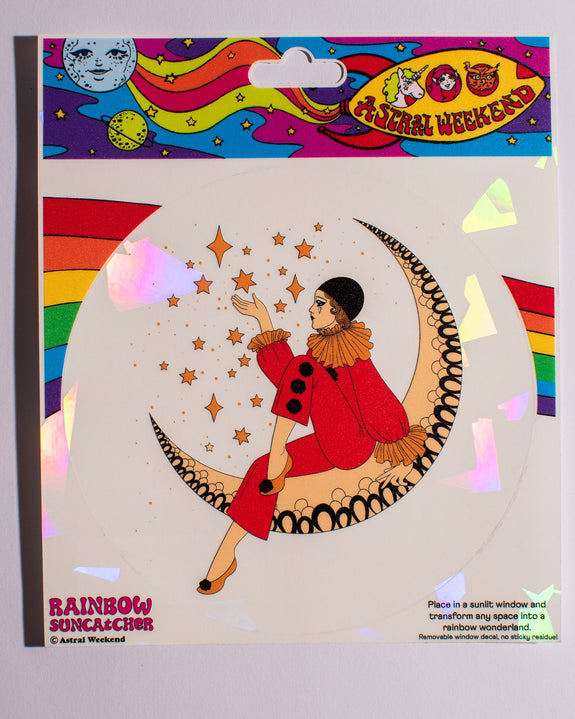 Astral Weekend - Pierrot Clown Suncatcher Sticker