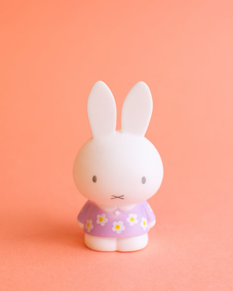 Mini Miffy Figurine - Lilac Floral Dress