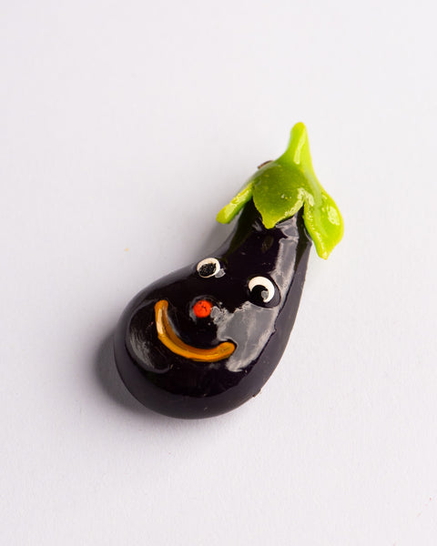 Weird Magnets - Happy Eggplant