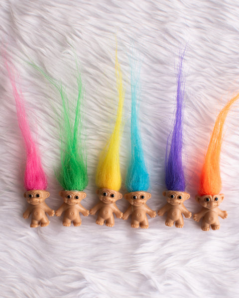 Mini Troll Dolls - Assorted Colours