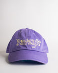 Pinky's Cap -  Yellow on Purple