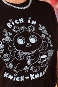 Tom Bingham x Pinky's - Rich in Knick-Knacks Tee - Black