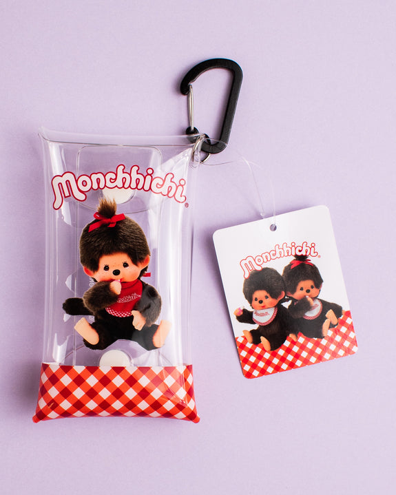 Monchhichi - Girl - Brown Clear Clip Pouch