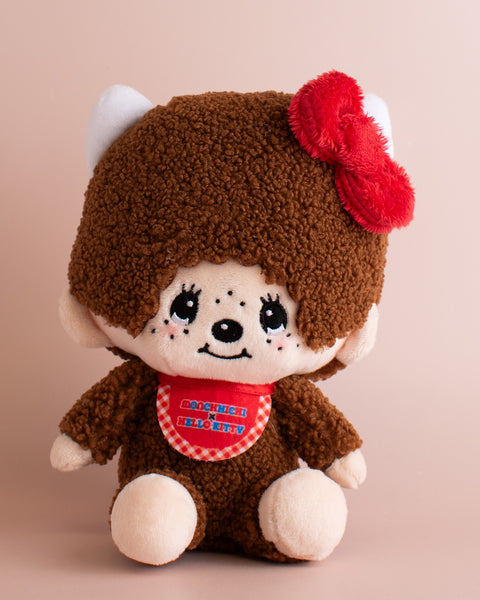 Monchhichi x Hello Kitty Sitting Plush Toy