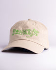 Pinky's Cap - Green on Beige