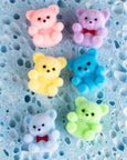 Pastel Miniature Flocked Teddies