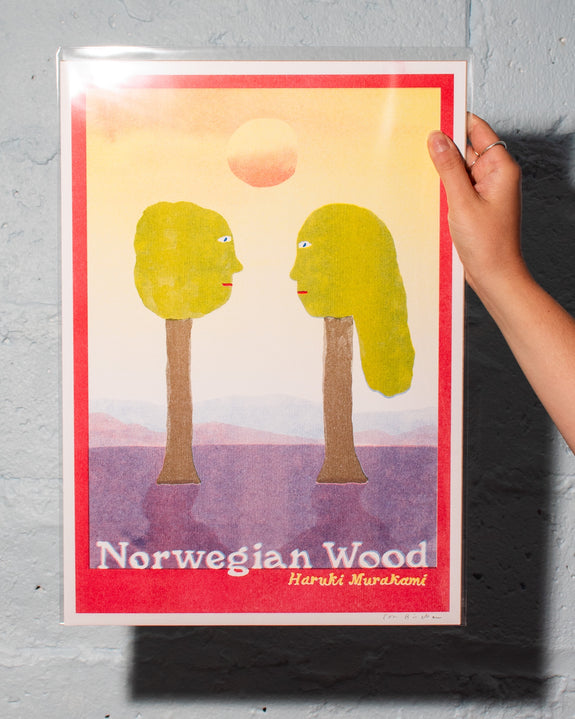 Tom Bingham - A3 Risograph Print - Norwegian Wood