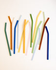 Tall Coloured Glass Straws