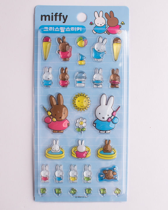 Miffy 3D Puffy Stickers - Blue