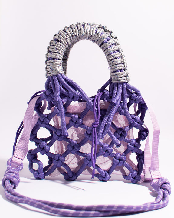 Olive Made - Sunshine bag - Silver and Purple