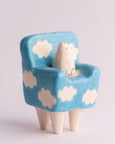 Milo Hachim - Cat in Armchair - Cloud