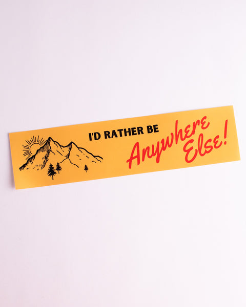 Carla Adams - Anywhere Else Bumper Sticker