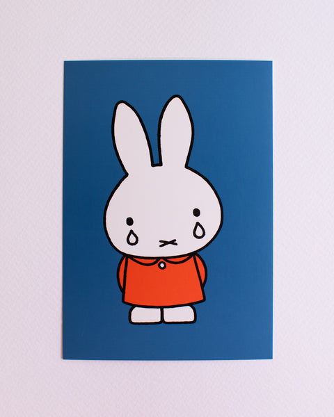 Miffy - Postcard - Sad Miffy