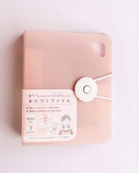 Nakabayashi - Mini File Organiser - Mist Pink