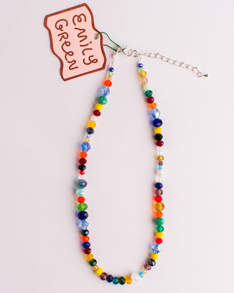 Emily Green - Dark Glass Crystal Necklace