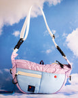 Japfac - Half Moon Bag - Lilac/Pastel Blue