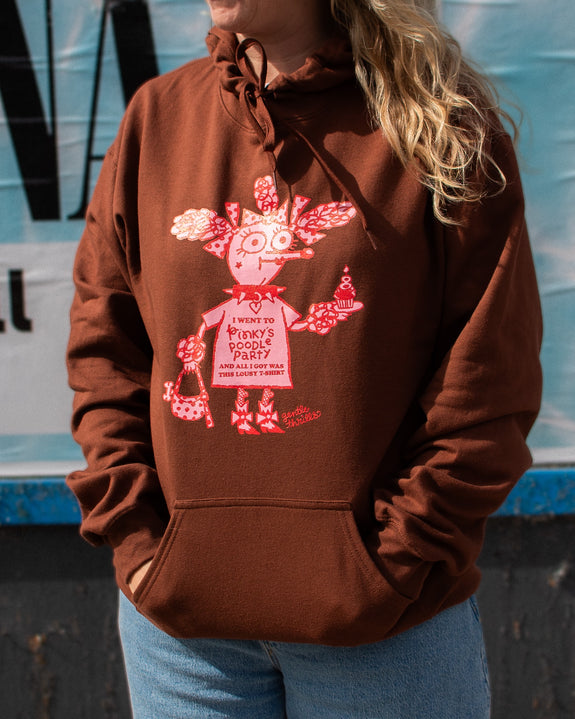 Gentle Thrills x Pinky's - Pink Poodle Party Hoodie