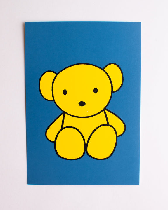 Miffy - Postcard - Miffy's Yellow Teddy