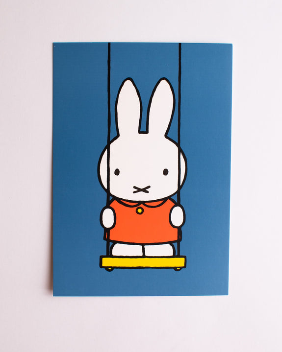 Miffy - Postcard - Miffy on the Swing