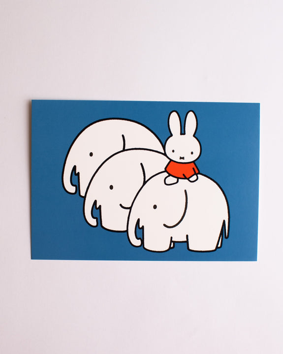 Miffy - Postcard - Miffy and Elephants