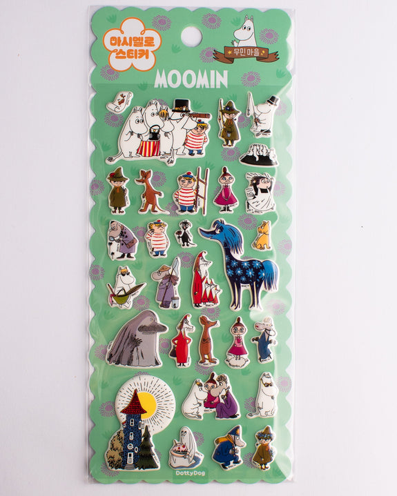 Moomin - Puffy Sticker Sheet - Mint Village