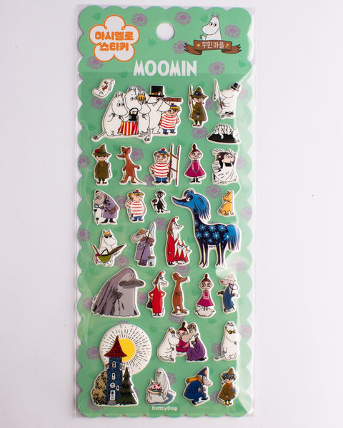 Moomin - Puffy Sticker Sheet - Mint Village