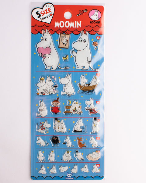 Moomin - 5 Size Sticker Sheet