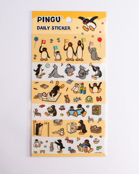 Pingu - Daily Sticker Sheet - Yellow