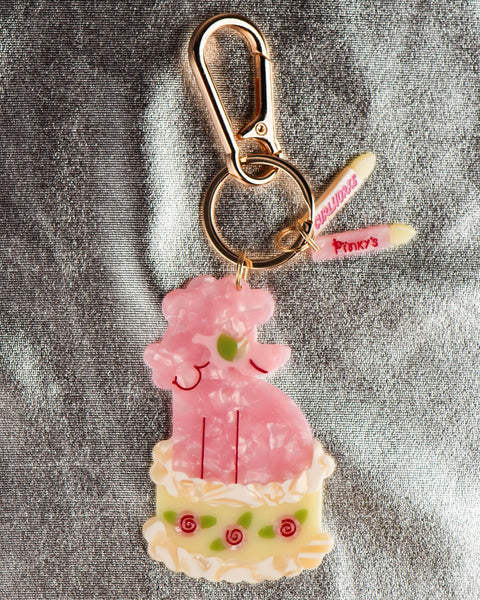 Curlworks x Pinky's - Birthday Poodle Keychain