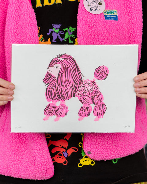 Alice Oehr - Fancy Poodle A4 Riso Print