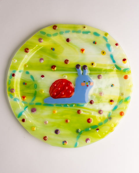Lawn Bowls - 30cm Plate - Snail