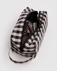 Baggu - Dopp Kit - Black and Cream Gingham - PRE-ORDER FOR SHIPPING AFTER MONDAY OCTOBER 12TH*