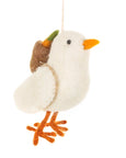 Felt So Good - Handmade Felt Easter Decoration - Chirpy Chick - White