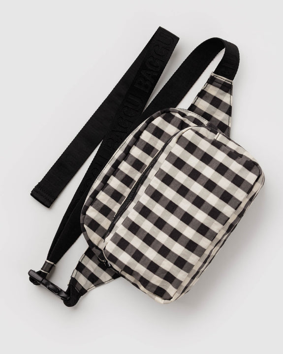 Baggu - Fanny Pack - Black and Cream Gingham