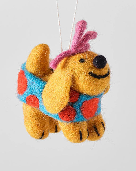 Wrap - Hanging Felt Ornament - Fifi