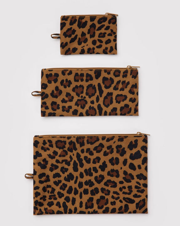 Baggu - Flat Pouch Set - Leopard