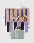 Baggu - Flat Pouch Set - Candy Shop Stripes