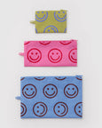 Baggu - Flat Pouch Set - Pop Happy Mix - PRE-ORDER FOR SHIPPING AFTER MONDAY OCTOBER 12TH*