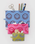 Baggu - Flat Pouch Set - Pop Happy Mix - PRE-ORDER FOR SHIPPING AFTER MONDAY OCTOBER 12TH*