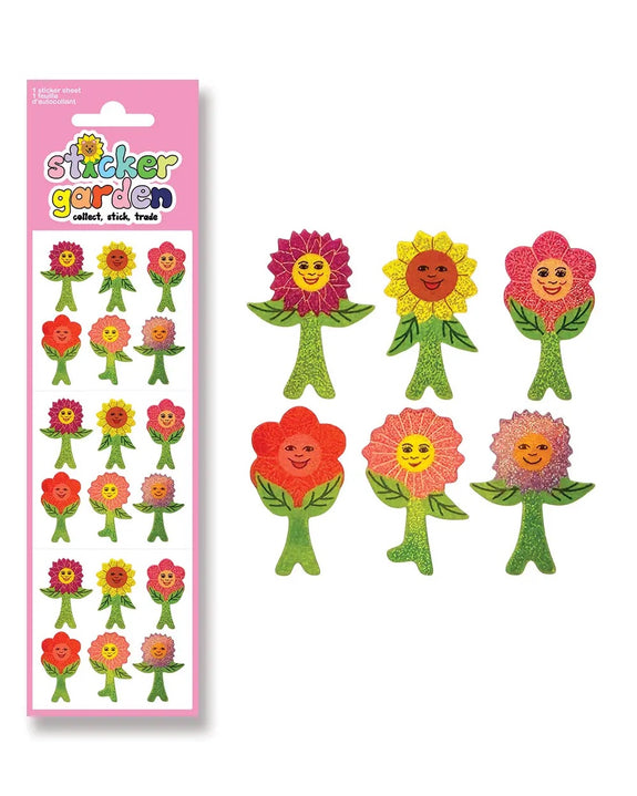 Sticker Garden - Glitter Flower Power Stickers