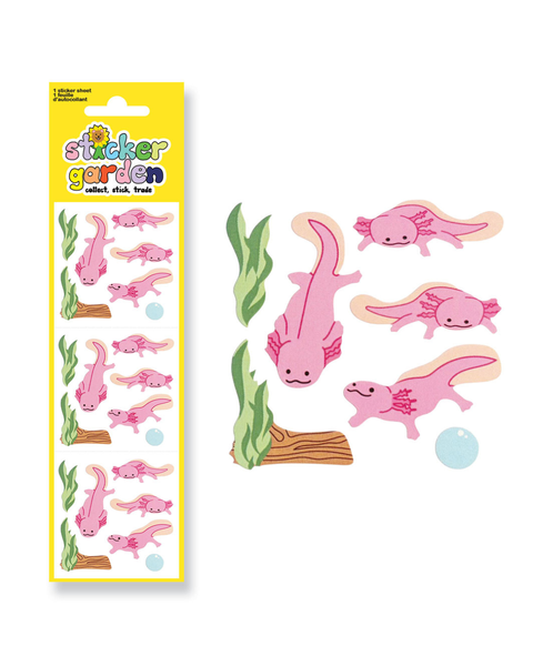 Sticker Garden - Glossy Axolotl Stickers