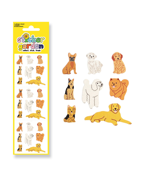Sticker Garden - Glossy Various Dog Stickers