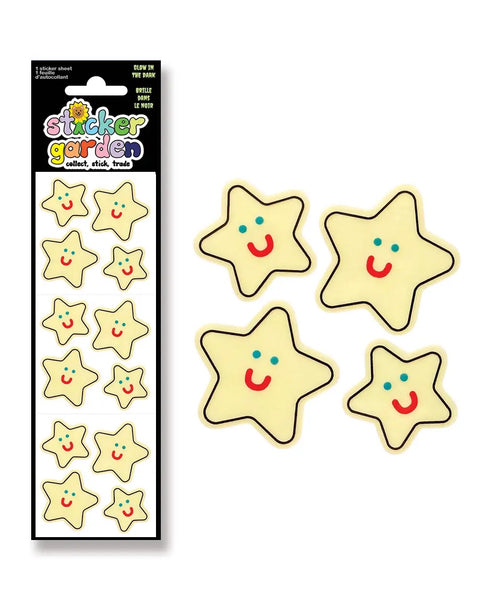 Sticker Garden - Glow in the Dark Happy Stars Stickers