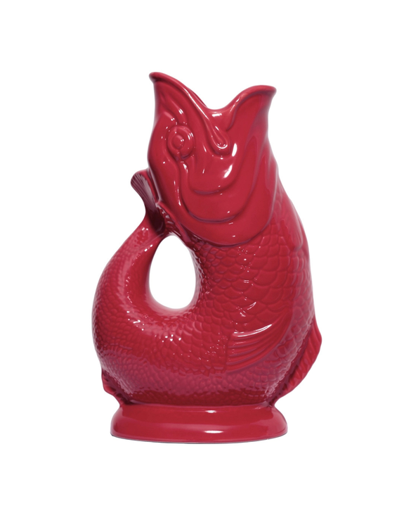 The Original Gluggle Jug - Pitcher Vase - XL - Cranberry
